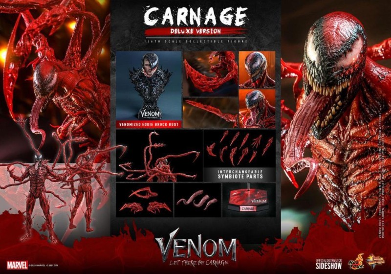 Hot Toys Carnage (Deluxe Version) Sixth Scale Figure - 909352 - Marvel Comics / Venom Let There Be Carnage MMS620