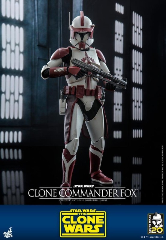 Hot Toys Clone Commander Fox Sixth Scale Figure 912313 TMS103 Star Wars / The Clone Wars