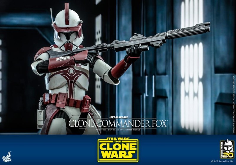 Hot Toys Clone Commander Fox Sixth Scale Figure 912313 TMS103 Star Wars / The Clone Wars