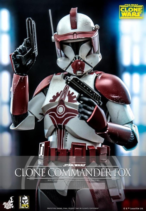 Hot Toys Clone Commander Fox Sixth Scale Figure 912313 TMS103 Star Wars / The Clone Wars