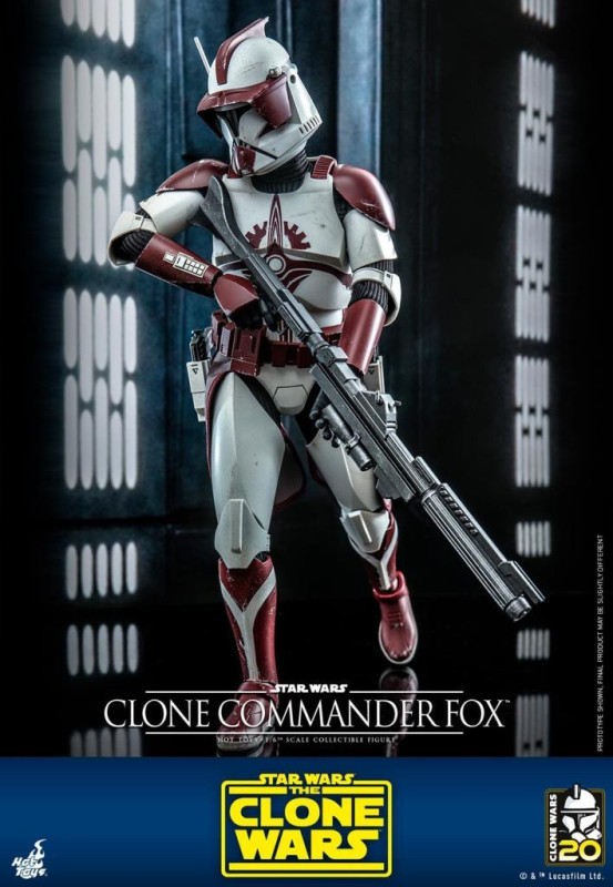 Hot Toys Clone Commander Fox Sixth Scale Figure 912313 TMS103 Star Wars / The Clone Wars