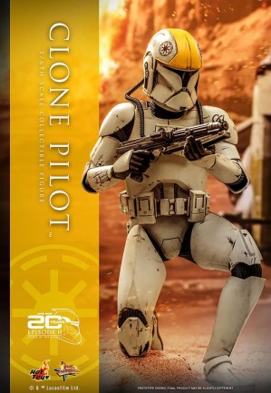 Hot Toys Clone Pilot Sixth Scale Figure - 911037 - Star Wars / Episode II Attack Of The Clones - MMS648 - Thumbnail