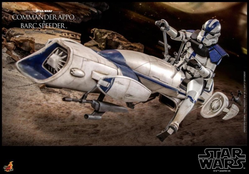 Hot Toys Commander Appo with BARC Speeder Sixth Scale Figure Set - 911126 - Star Wars / The Clone Wars - TMS76