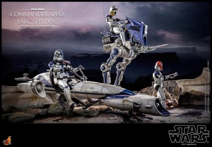 Hot Toys Commander Appo with BARC Speeder Sixth Scale Figure Set - 911126 - Star Wars / The Clone Wars - TMS76 - Thumbnail