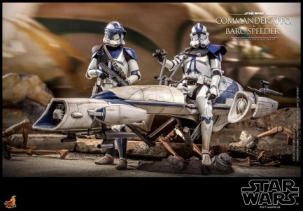 Hot Toys Commander Appo with BARC Speeder Sixth Scale Figure Set - 911126 - Star Wars / The Clone Wars - TMS76 - Thumbnail