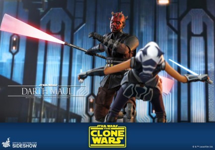 Hot Toys Darth Maul Clone Wars Sixth Scale Figure TMS24 907130 - Thumbnail