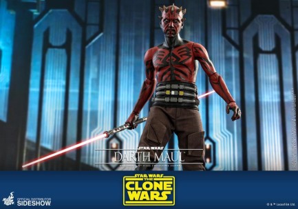 Hot Toys Darth Maul Clone Wars Sixth Scale Figure TMS24 907130 - Thumbnail