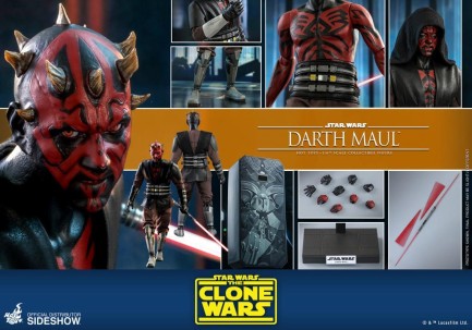 Hot Toys Darth Maul Clone Wars Sixth Scale Figure TMS24 907130 - Thumbnail