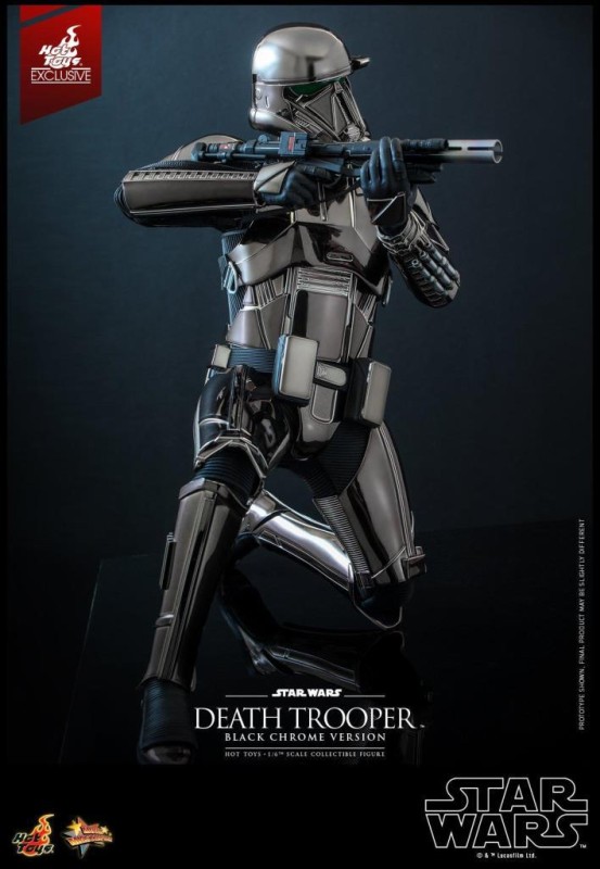 Hot Toys Death Trooper Black Chrome Version Exclusive Sixth Scale Figure - 909531 - Star Wars / Rogue One: A Star Wars Story - MMS621