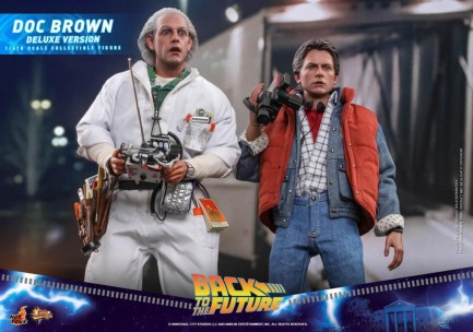 Hot Toys Doc Brown (Deluxe Version) Sixth Scale Figure - 909291 - MMS610 - Back To The Future / BTTF Movie - Thumbnail