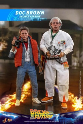 Hot Toys Doc Brown (Deluxe Version) Sixth Scale Figure - 909291 - MMS610 - Back To The Future / BTTF Movie - Thumbnail