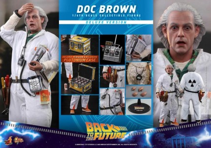 Hot Toys Doc Brown (Deluxe Version) Sixth Scale Figure - 909291 - MMS610 - Back To The Future / BTTF Movie - Thumbnail