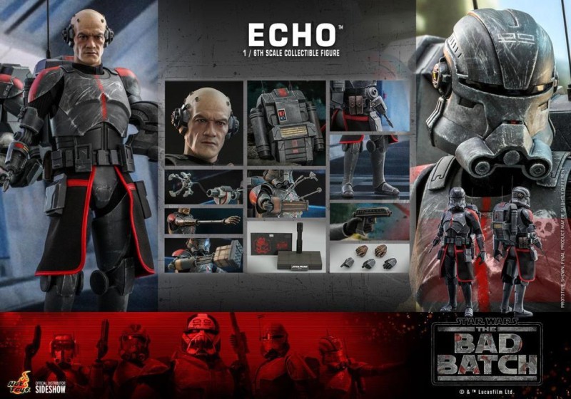 Hot Toys Echo Sixth Scale Figure - 908283 - TMS 42 - Star Wars / The Bad Batch Television