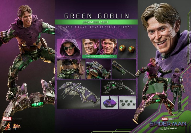 Hot Toys Green Goblin (Upgraded Suit) Sixth Scale Figure 911913 MMS674 Marvel Comics / Spider-Man: No Way Home