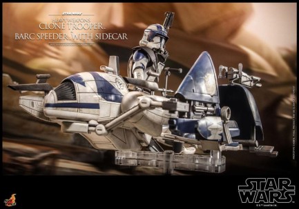 Hot Toys Heavy Weapons Clone Trooper and BARC Speeder with Sidecar Sixth Scale Figure Set - 911169 - Star Wars / The Clone Wars - TMS77 - Thumbnail