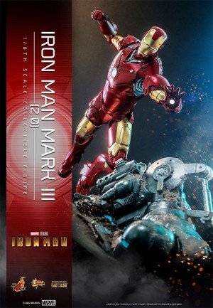 Hot Toys Iron Man Mark III (2.0) Diecast Sixth Scale Figure - 911579 MMS664 - Marvel Comics / Iron Man - Thumbnail