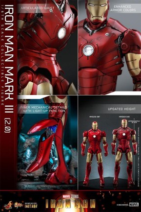 Hot Toys Iron Man Mark III (2.0) Diecast Sixth Scale Figure - 911579 MMS664 - Marvel Comics / Iron Man - Thumbnail