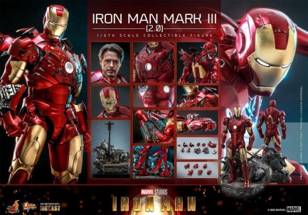 Hot Toys Iron Man Mark III (2.0) Diecast Sixth Scale Figure - 911579 MMS664 - Marvel Comics / Iron Man - Thumbnail