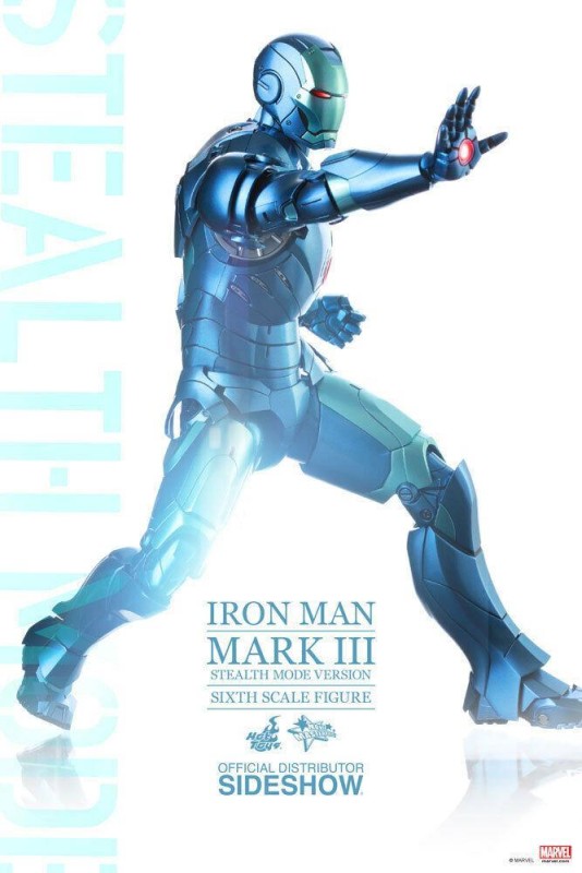 Hot Toys Iron Man Mark III Stealth Diecast Sixth Scale Exclusive Figure