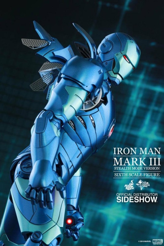 Hot Toys Iron Man Mark III Stealth Diecast Sixth Scale Exclusive Figure