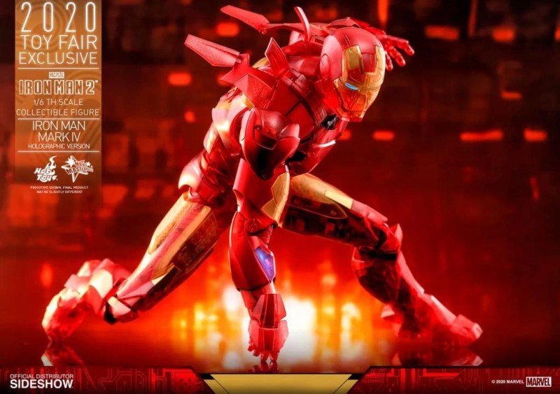 Hot Toys Iron Man Mark IV (Holographic Version) Sixth Scale Exclusive Figure - 906328 MMS568