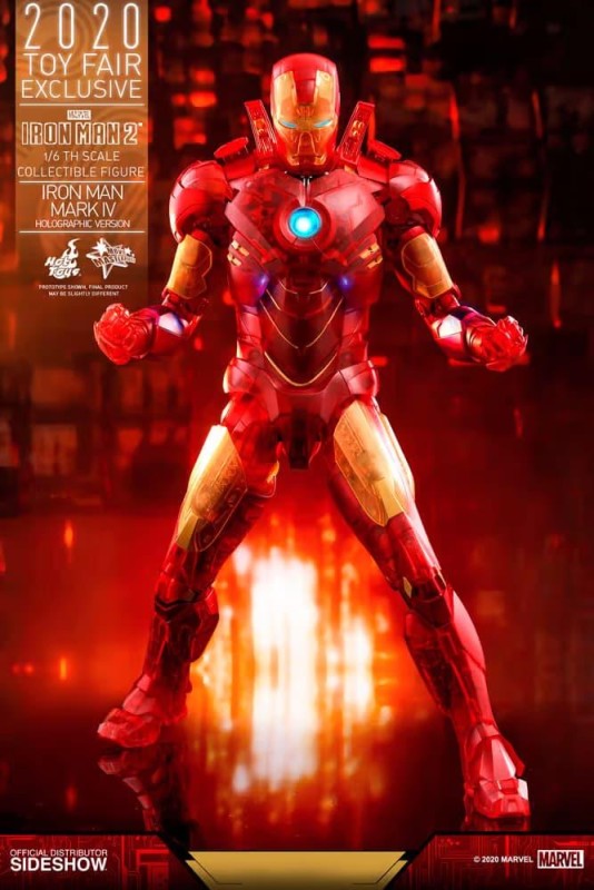 Hot Toys Iron Man Mark IV (Holographic Version) Sixth Scale Exclusive Figure - 906328 MMS568