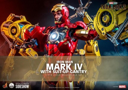 Hot Toys Iron Man Mark IV With Suit-Up Gantry Quarter Scale Figure Set - 9101212 QS21 - Marvel Comics / Iron Man - Thumbnail