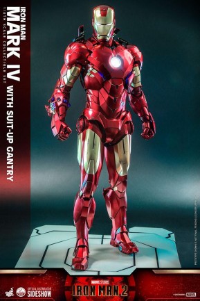 Hot Toys Iron Man Mark IV With Suit-Up Gantry Quarter Scale Figure Set - 9101212 QS21 - Marvel Comics / Iron Man - Thumbnail