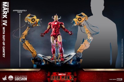 Hot Toys Iron Man Mark IV With Suit-Up Gantry Quarter Scale Figure Set - 9101212 QS21 - Marvel Comics / Iron Man - Thumbnail