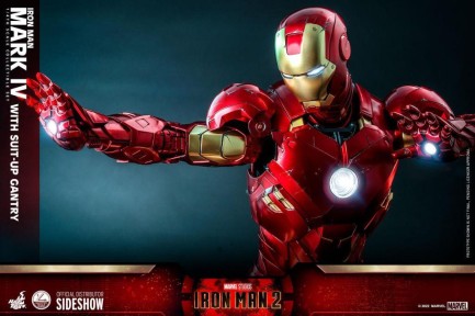 Hot Toys Iron Man Mark IV With Suit-Up Gantry Quarter Scale Figure Set - 9101212 QS21 - Marvel Comics / Iron Man - Thumbnail