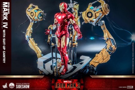 Hot Toys Iron Man Mark IV With Suit-Up Gantry Quarter Scale Figure Set - 9101212 QS21 - Marvel Comics / Iron Man - Thumbnail