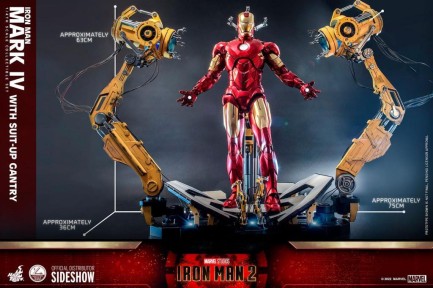 Hot Toys Iron Man Mark IV With Suit-Up Gantry Quarter Scale Figure Set - 9101212 QS21 - Marvel Comics / Iron Man - Thumbnail