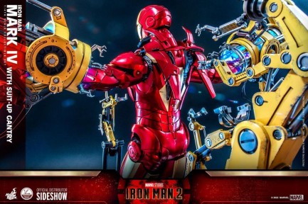 Hot Toys Iron Man Mark IV With Suit-Up Gantry Quarter Scale Figure Set - 9101212 QS21 - Marvel Comics / Iron Man - Thumbnail