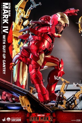 Hot Toys Iron Man Mark IV With Suit-Up Gantry Quarter Scale Figure Set - 9101212 QS21 - Marvel Comics / Iron Man - Thumbnail