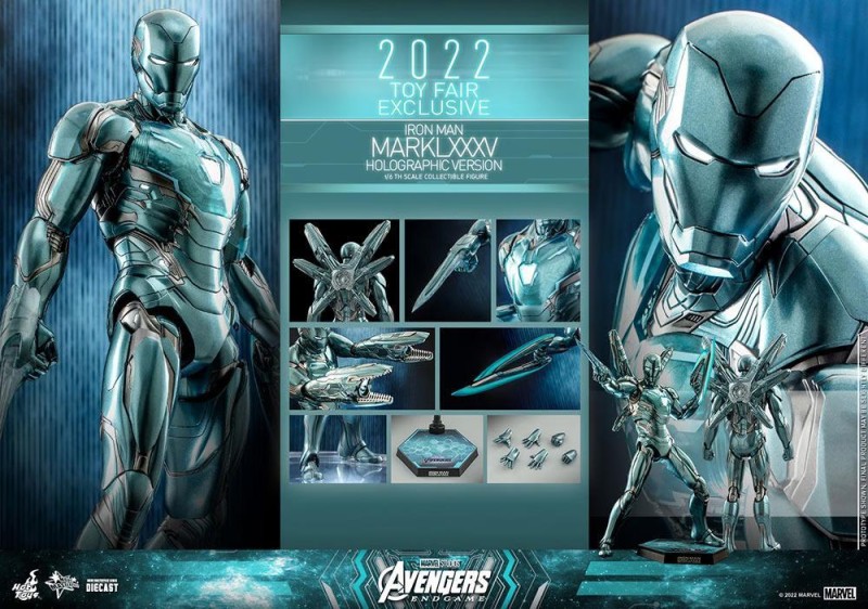 Hot Toys Iron Man Mark LXXXV (Holographic Version) Exclusive Diecast Sixth Scale Figure MMS646 