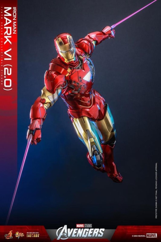 Hot Toys Iron Man Mark VI (2.0) Diecast Sixth Scale Figure 912103 MMS687D52 Marvel Comics / The Eternals (ÖN SİPARİŞ)