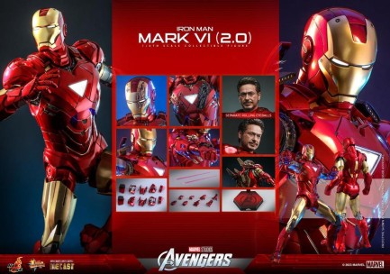 Hot Toys Iron Man Mark VI (2.0) Diecast Sixth Scale Figure 912103 MMS687D52 Marvel Comics / The Eternals (ÖN SİPARİŞ) - Thumbnail