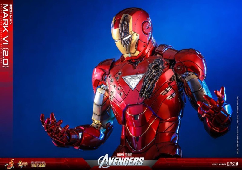 Hot Toys Iron Man Mark VI (2.0) Diecast Sixth Scale Figure 912103 MMS687D52 Marvel Comics / The Eternals (ÖN SİPARİŞ)