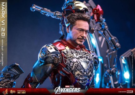 Hot Toys Iron Man Mark VI (2.0) with Suit-Up Gantry Diecast Deluxe Edition Sixth Scale Figure Set 9121032 MMS688D53 (ÖN SİPARİŞ) - Thumbnail