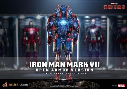 Hot Toys Iron Man Mark VII Open Armor Version Diecast Sixth Scale Diorama 902781 DS004D51 Marvel Comics / Iron Man 3 (ÖN SİPARİŞ) - Thumbnail