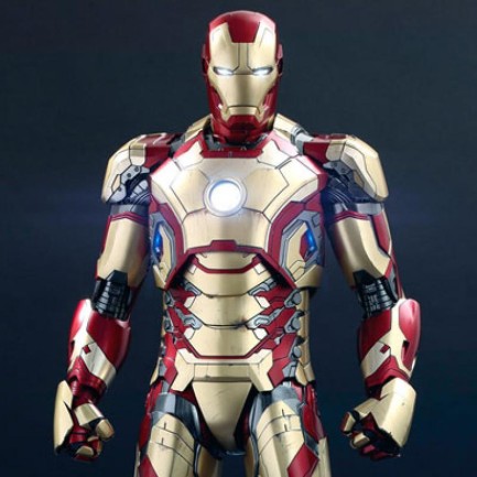 Hot Toys - Hot Toys Iron Man Mark XLII (Deluxe Version) Quarter Scale Figure - 908659 - Marvel Comics / Iron Man 3