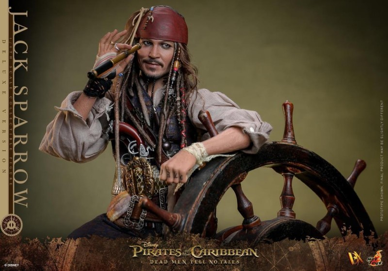 Hot Toys Jack Sparrow (Deluxe Version) Sixth Scale Figure 9132382 DX38 POTC / Dead Men Tell No Tales (ÖN SİPARİŞ)