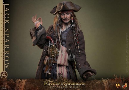 Hot Toys Jack Sparrow (Deluxe Version) Sixth Scale Figure 9132382 DX38 POTC / Dead Men Tell No Tales (ÖN SİPARİŞ) - Thumbnail