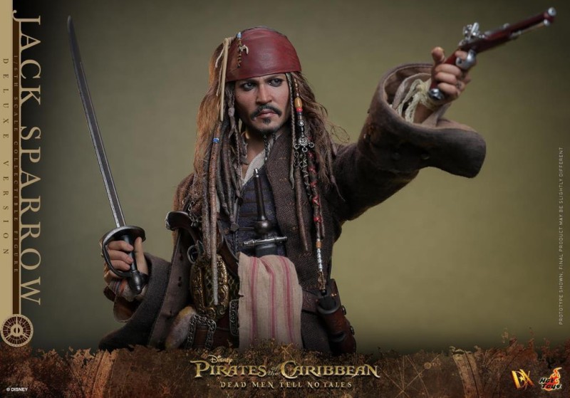 Hot Toys Jack Sparrow (Deluxe Version) Sixth Scale Figure 9132382 DX38 POTC / Dead Men Tell No Tales (ÖN SİPARİŞ)