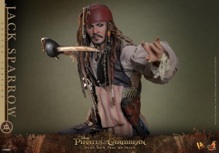 Hot Toys Jack Sparrow (Deluxe Version) Sixth Scale Figure 9132382 DX38 POTC / Dead Men Tell No Tales (ÖN SİPARİŞ) - Thumbnail