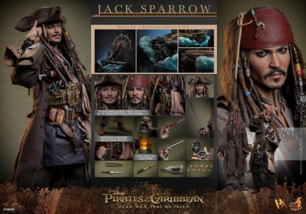 Hot Toys Jack Sparrow (Deluxe Version) Sixth Scale Figure 9132382 DX38 POTC / Dead Men Tell No Tales (ÖN SİPARİŞ) - Thumbnail