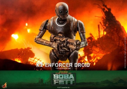 Hot Toys KX Enforcer Droid Sixth Scale Figure - 910740 TMS072 - Star Wars / The Book of Boba Fett - Thumbnail