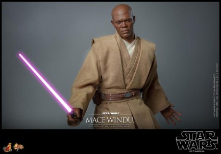 Hot Toys Mace Windu Sixth Scale Figure 912056 MMS681 Star Wars / Episode II Attack Of The Clones - Thumbnail