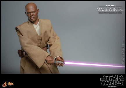 Hot Toys Mace Windu Sixth Scale Figure 912056 MMS681 Star Wars / Episode II Attack Of The Clones - Thumbnail