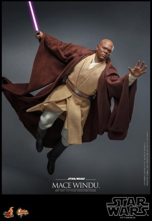 Hot Toys Mace Windu Sixth Scale Figure 912056 MMS681 Star Wars / Episode II Attack Of The Clones - Thumbnail